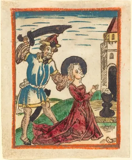 Martyrdom of Saint Barbara, by German 15th Century