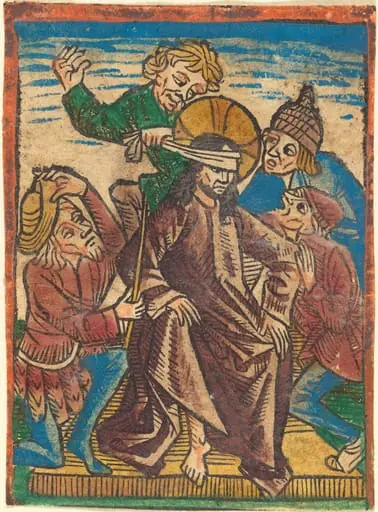 Mocking of Christ, by German 15th Century
