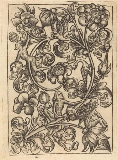 Ornament with Wild Folk, by German 15th Century