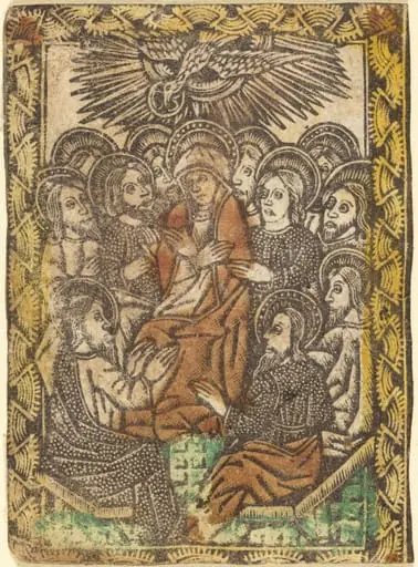 Pentecost, by German 15th Century