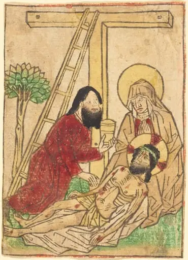 Pietà with Saint John, by German 15th Century