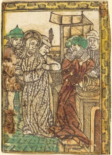 Pilate Washing His Hands, by German 15th Century