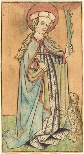 Saint Agnes, by German 15th Century