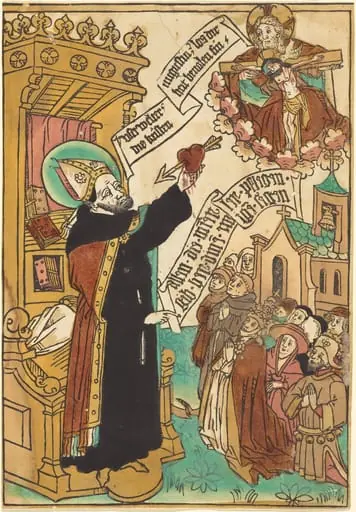 Saint Augustine, by German 15th Century, 1455