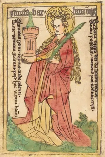 Saint Barbara, by German 15th Century