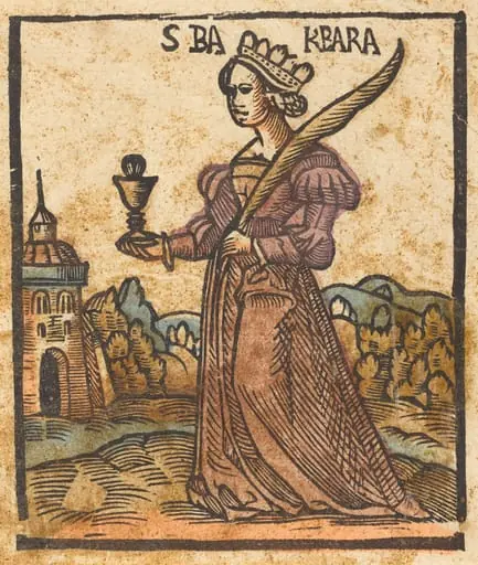 Saint Barbara, by German 15th Century