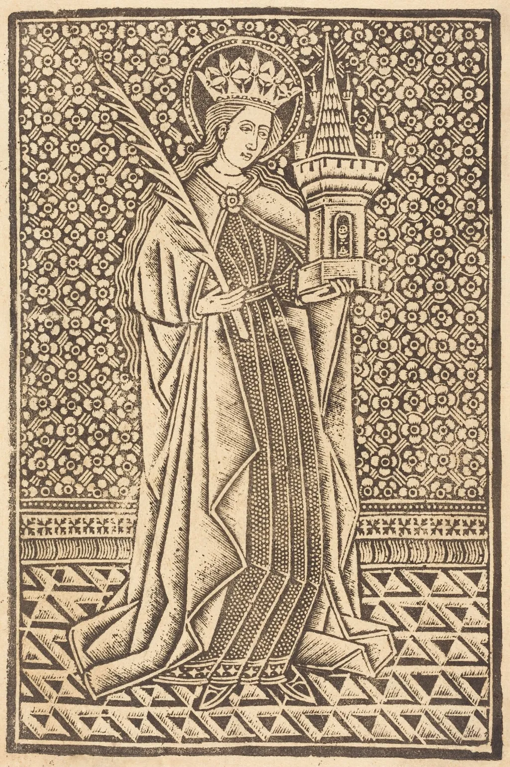 Saint Barbara, by German 15th Century, 1480