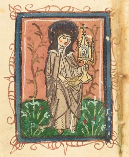 Saint Clare of Assisi, by German 15th Century