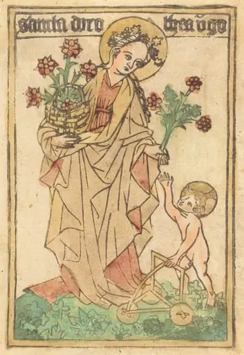 Saint Dorothy, by German 15th Century
