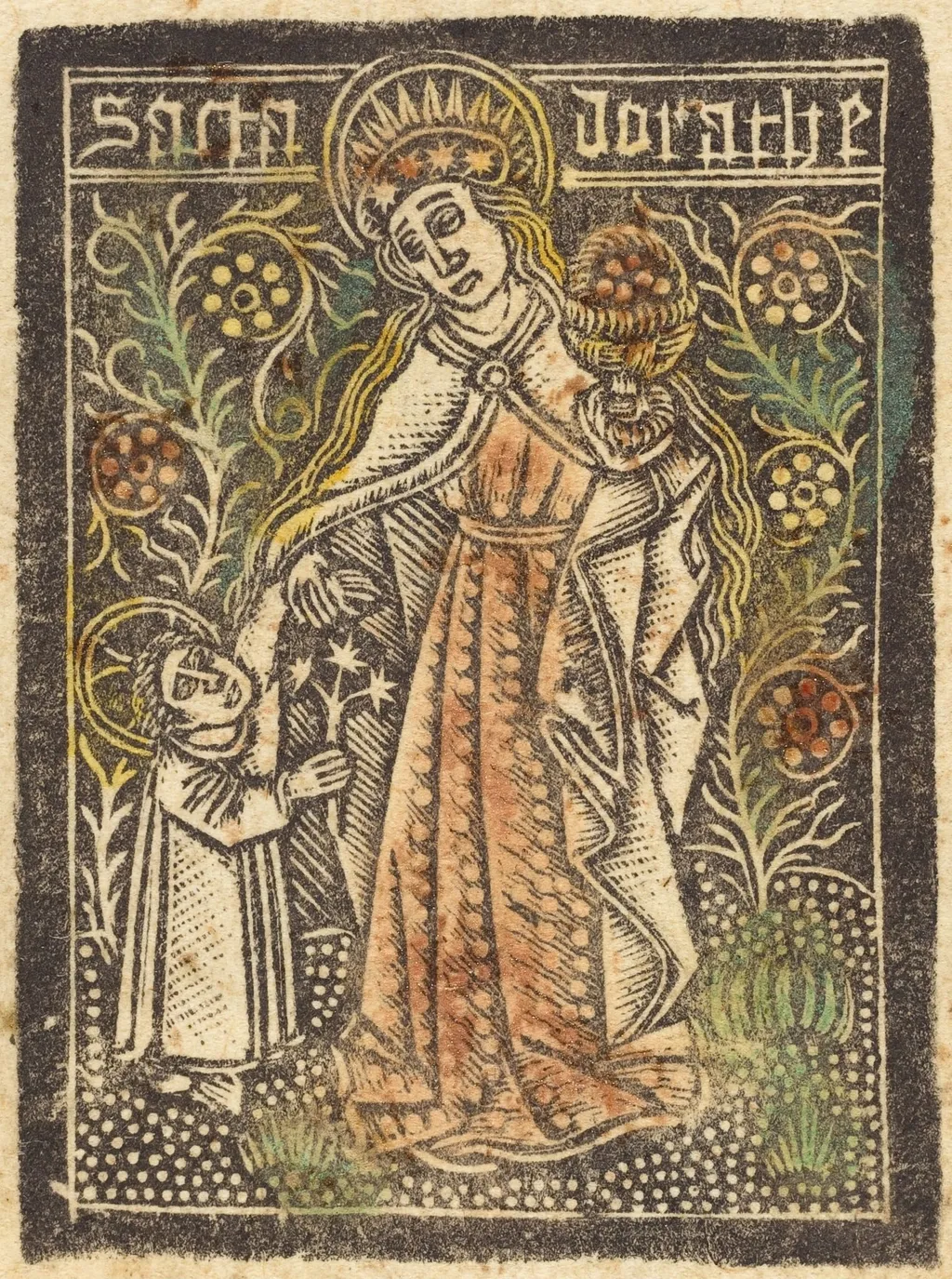Saint Dorothy, by German 15th Century, paint, 1470