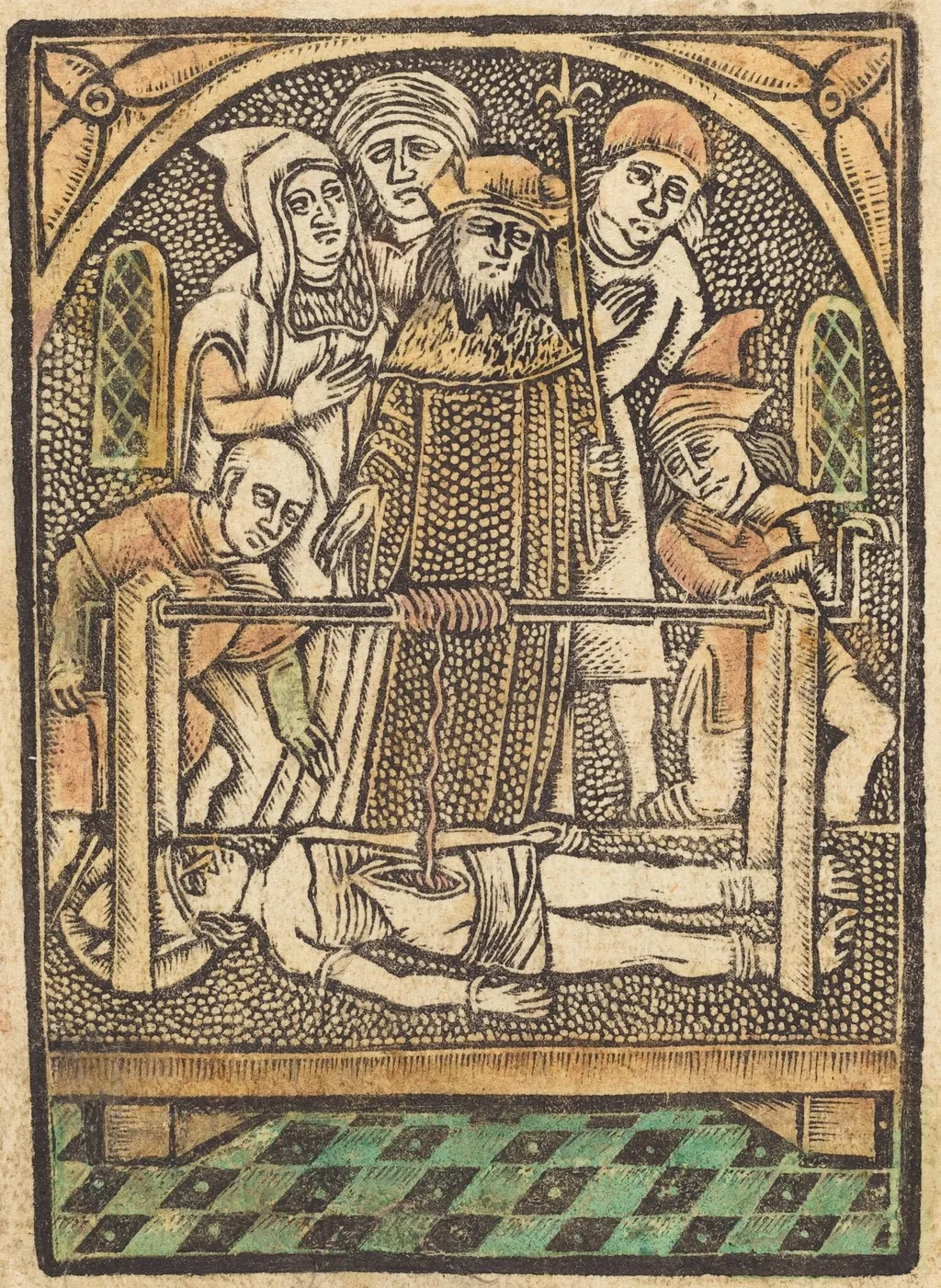 Saint Erasmus, by German 15th Century, paint, 1475