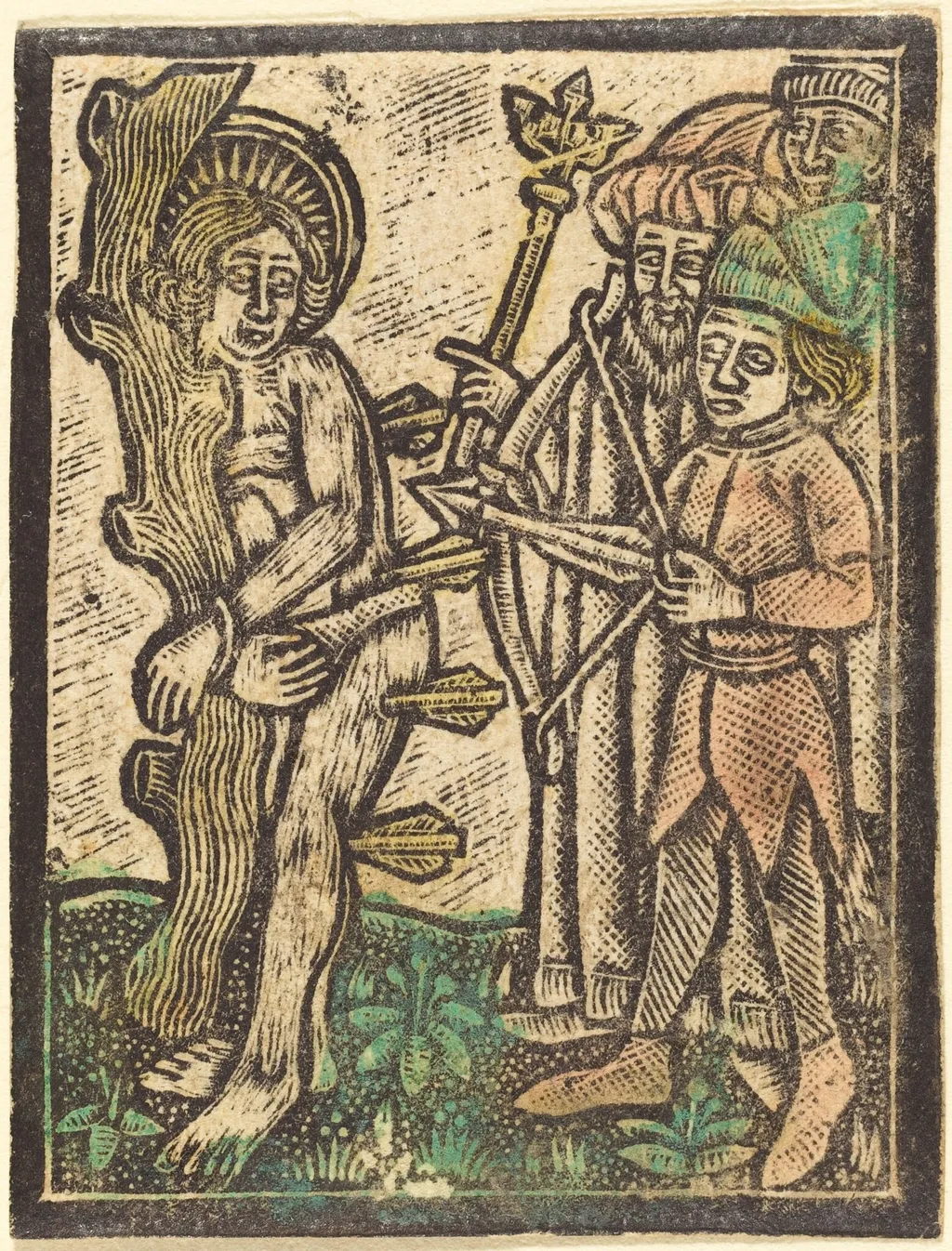 Saint Sebastian, by German 15th Century, paint, 1480