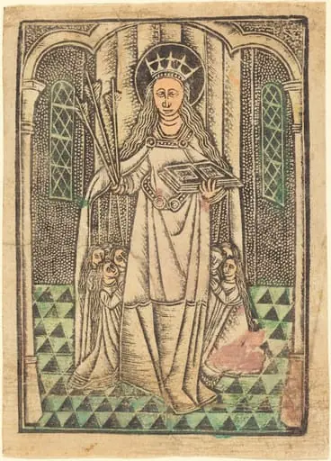 Saint Ursula as Protectress, by German 15th Century