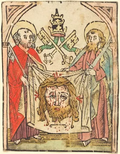 Saints Peter and Paul with the Sudarium, by German 15th Century