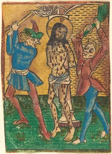 Scourging of Christ, by German 15th Century