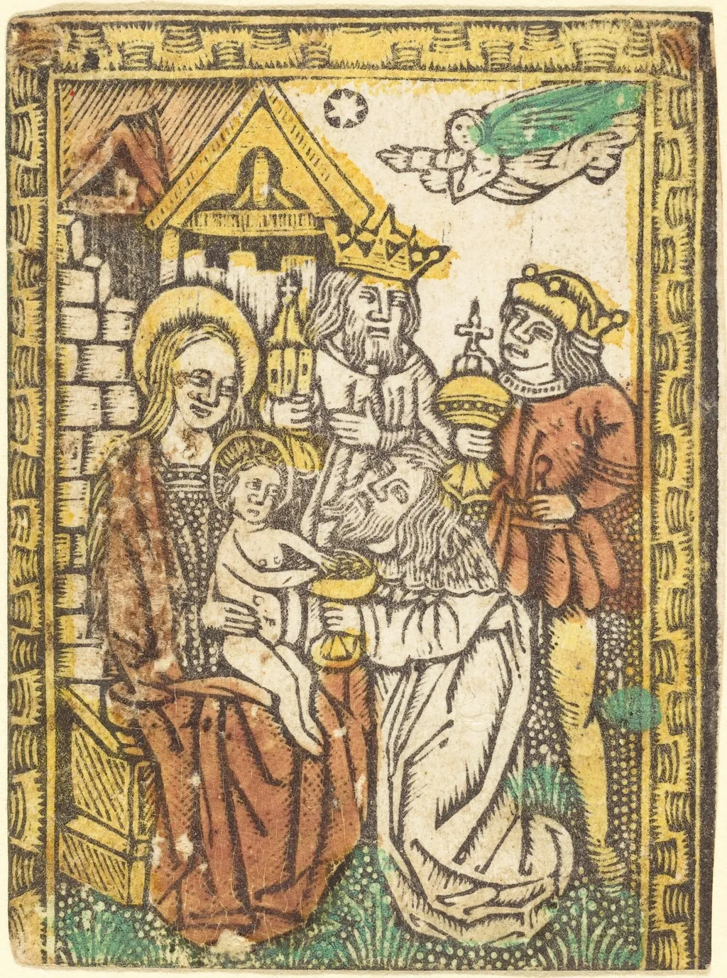 The Adoration of the Magi, by German 15th Century, paint, 1475