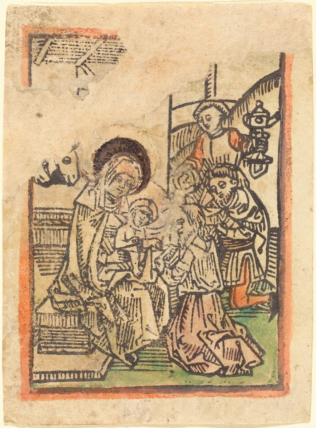 The Adoration of the Magi, by German 15th Century, ink, 1485
