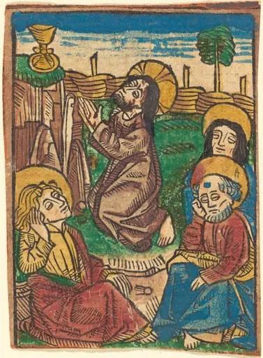 The Agony in the Garden, by German 15th Century