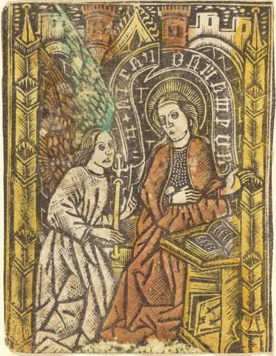 The Annunciation, by German 15th Century