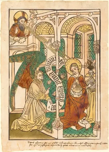 The Annunciation, by German 15th Century