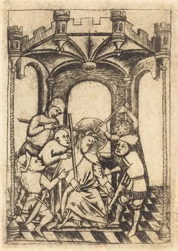 The Crowning with Thorns, by German 15th Century