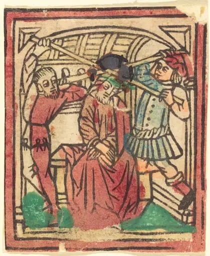 The Crowning with Thorns, by German 15th Century