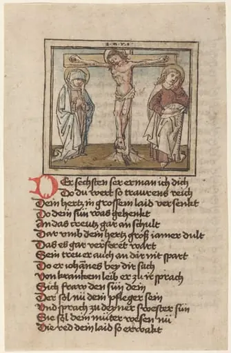 The Crucifixion, by German 15th Century