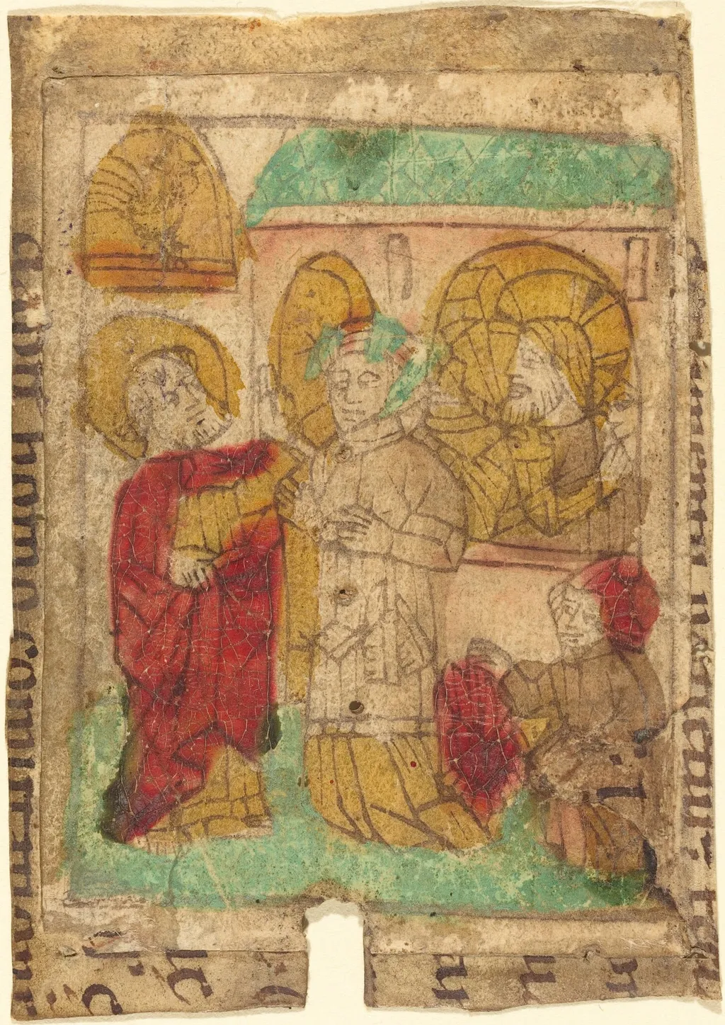 The Denial of Peter, by German 15th Century, ink, 1460