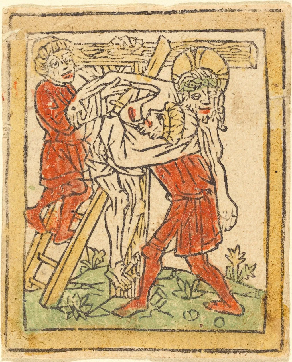 The Deposition, by German 15th Century, ink, 1475
