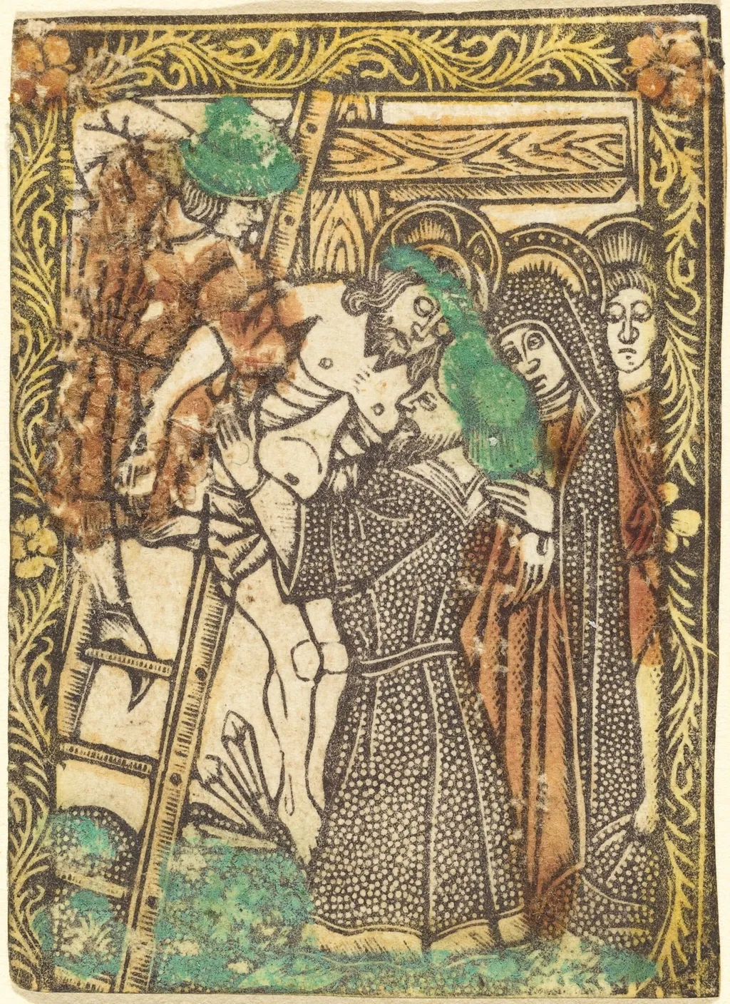 The Descent from the Cross, by German 15th Century, paint, 1470