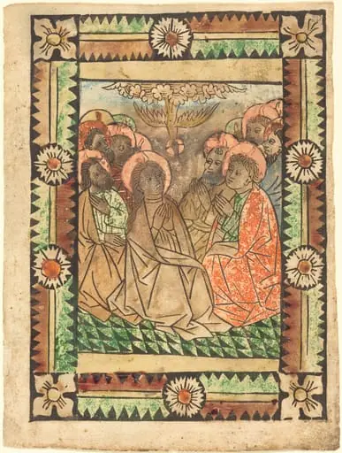 The Descent of the Holy Ghost, by German 15th Century