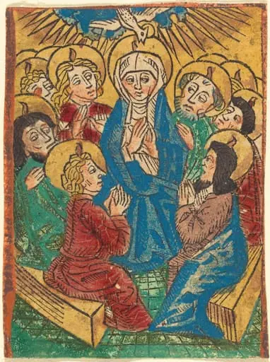 The Descent of the Holy Ghost, by German 15th Century