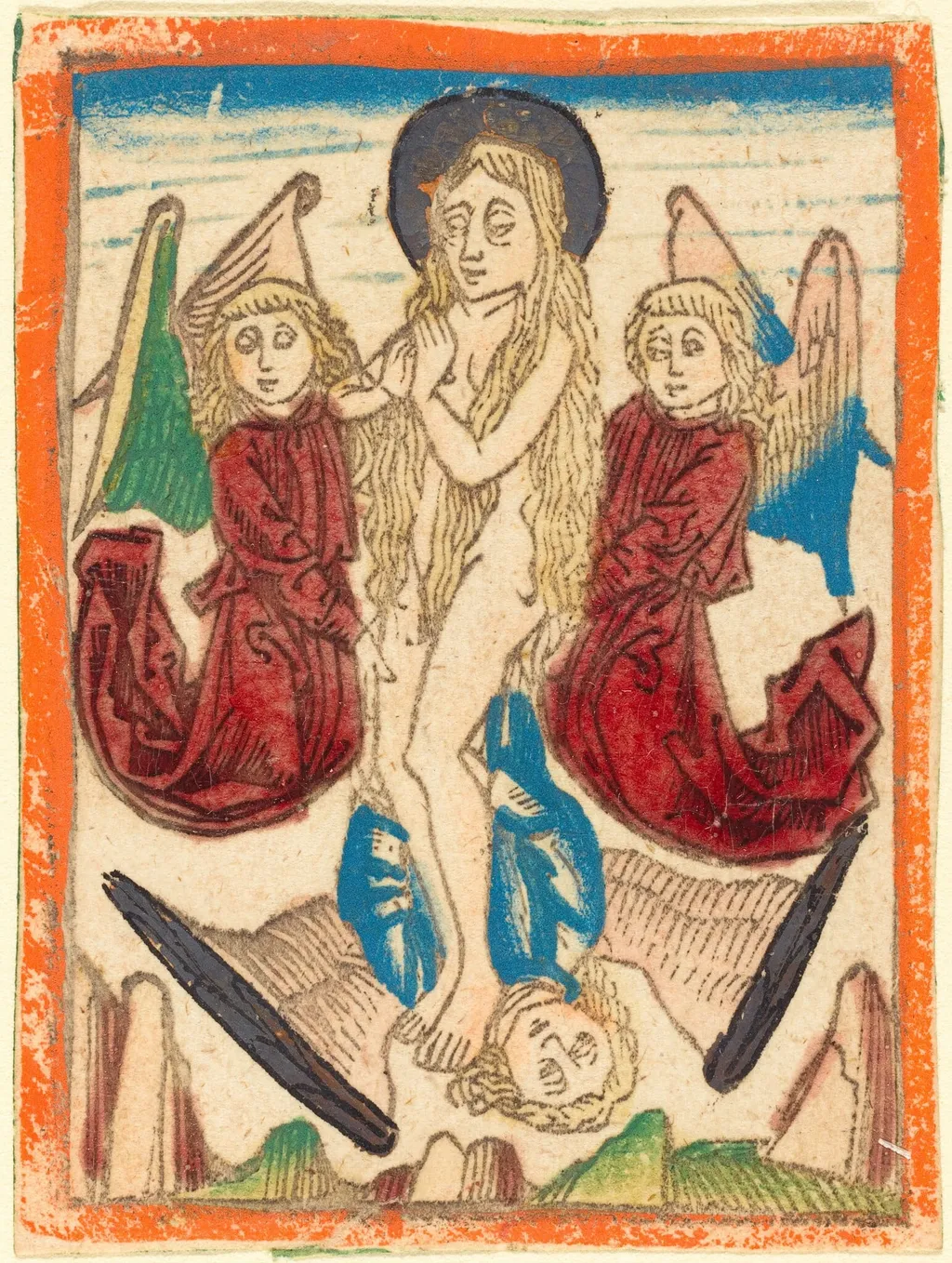 The Ecstasy of Mary Magdalene, by German 15th Century, ink, 1480