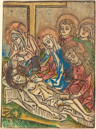 The Embalming of Christ, by German 15th Century