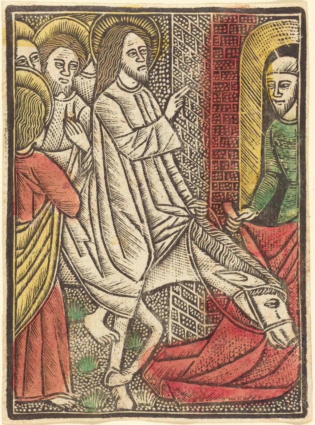 The Entry into Jerusalem, by German 15th Century, paint, 1480