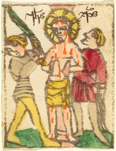 The Flagellation, by German 15th Century, 1438