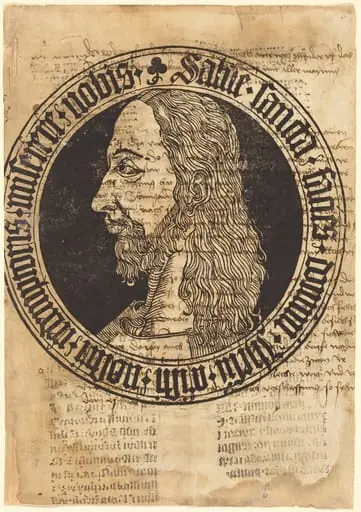 The Head of Christ, by German 15th Century