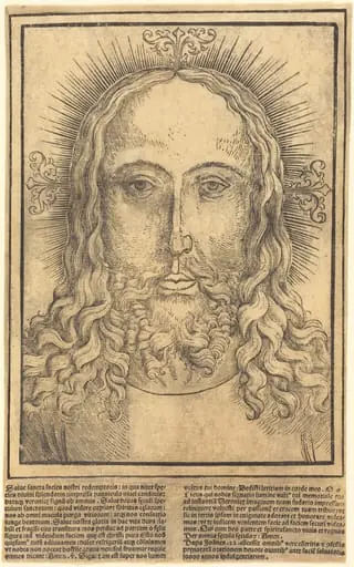The Head of Christ, by German 15th Century