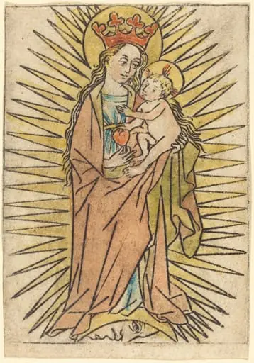 The Madonna and Child with a Pear, by German 15th Century