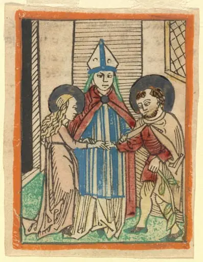 The Marriage of the Virgin, by German 15th Century