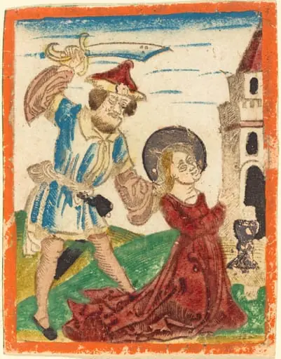 The Martyrdom of Saint Barbara, by German 15th Century