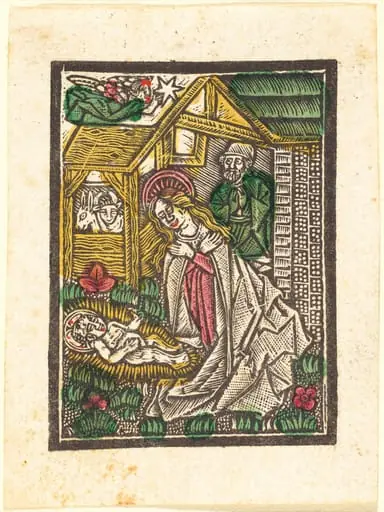 The Nativity, by German 15th Century