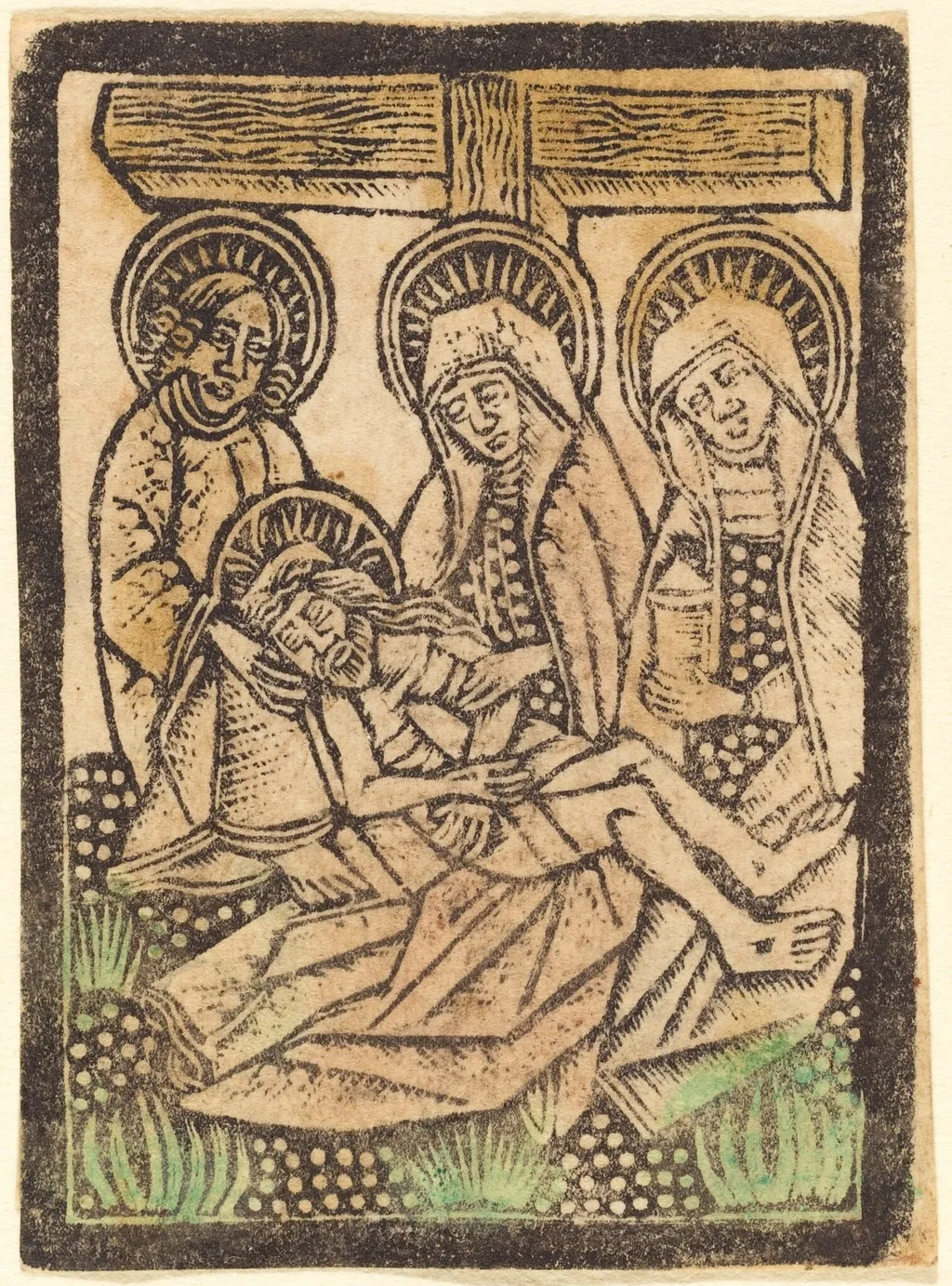 The Pietà, by German 15th Century, paint, 1475