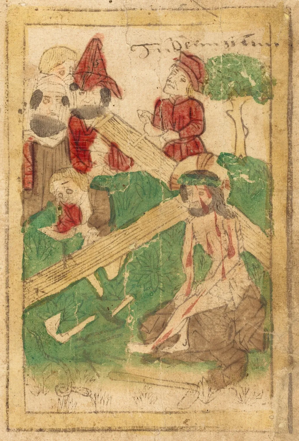 The Preparation for the Crucifixion, by German 15th Century, ink, 1470