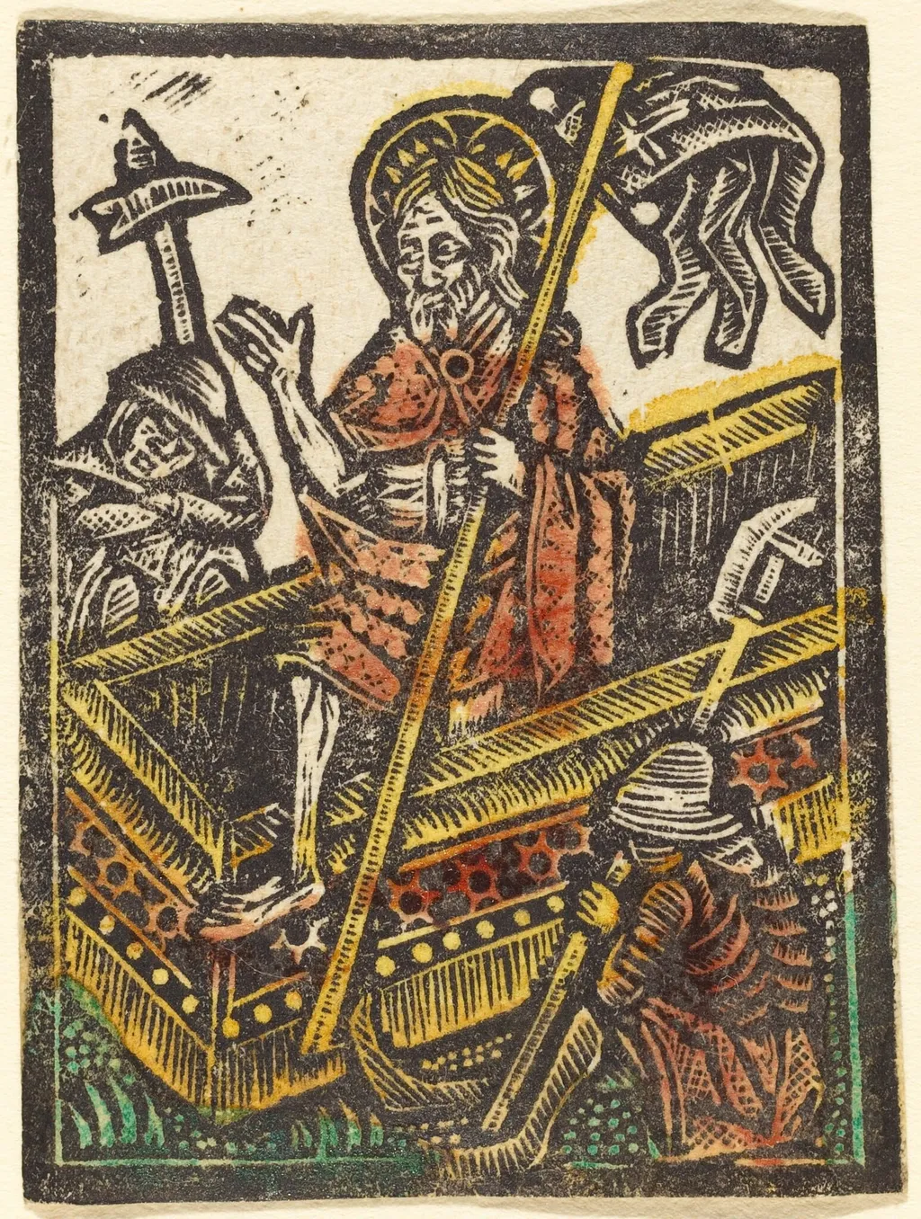 The Resurrection, by German 15th Century, paint, 1470