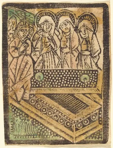 The Three Maries at the Tomb, by German 15th Century