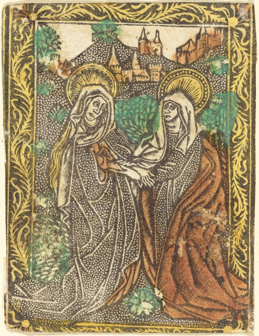The Visitation, by German 15th Century, paint, 1470