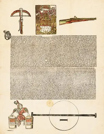 Broadside: An Invitation to an Arms Competition, by German 16th Century