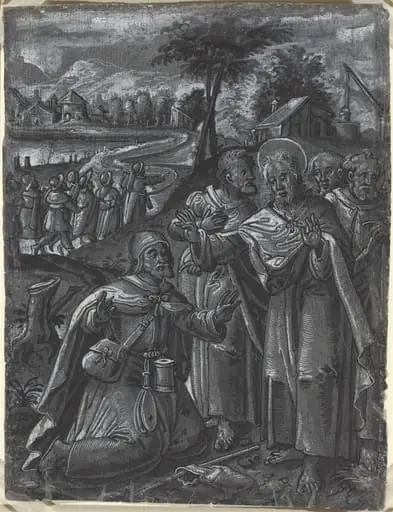 Christ Disputing with the Doctors [recto], by German 16th Century