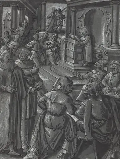 Christ Healing the Lame [verso], by German 16th Century